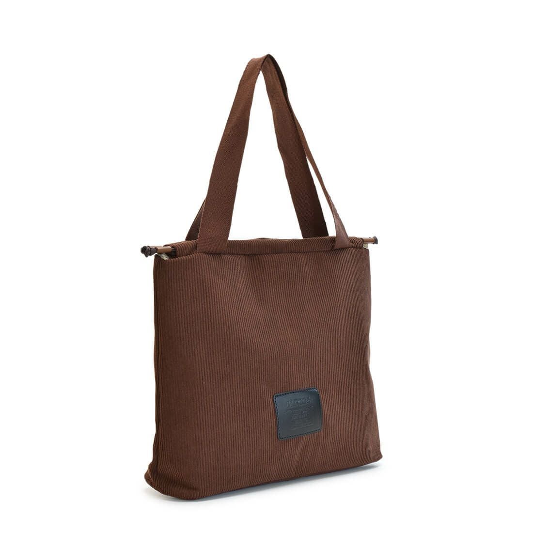 コーデュロイトートバッグ