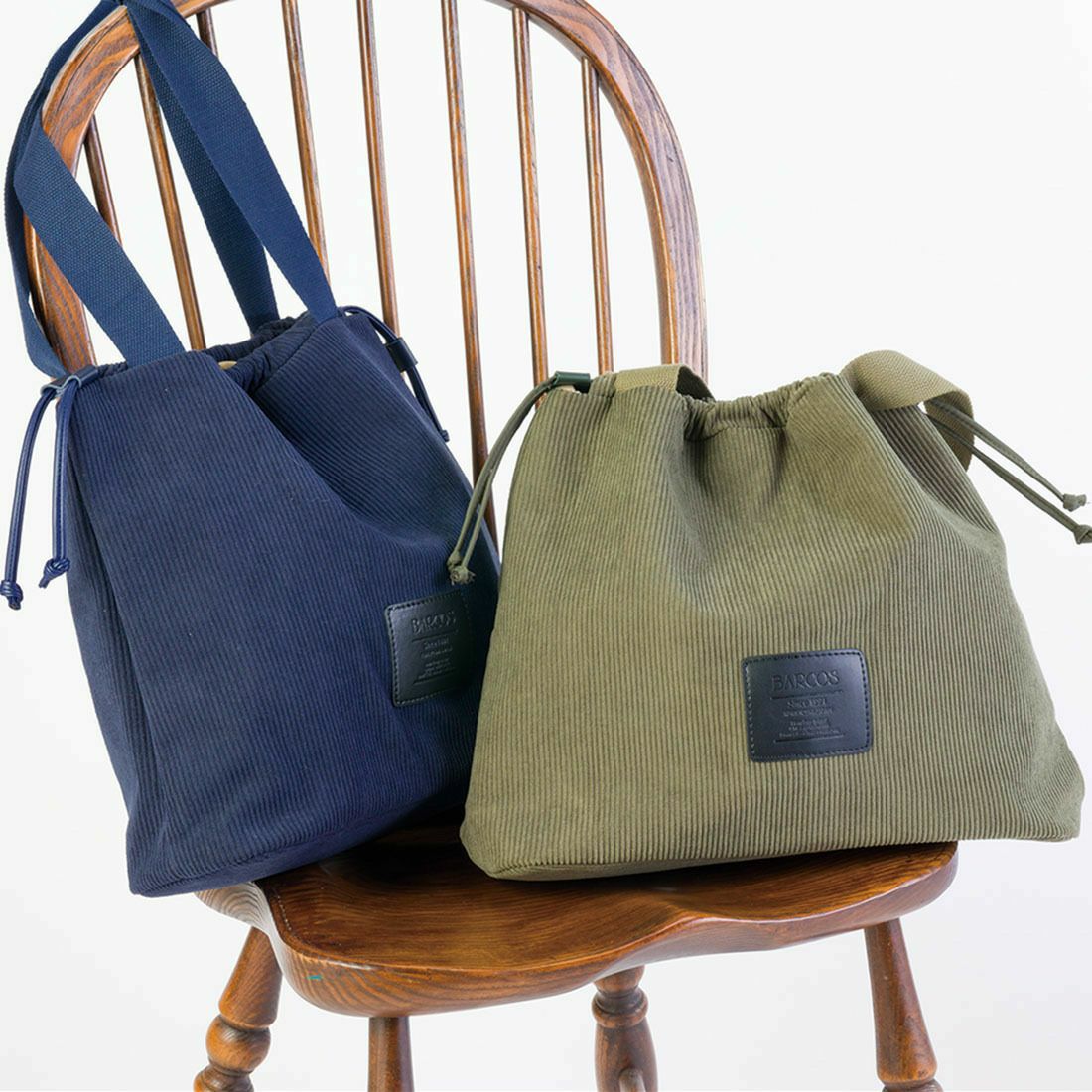 コーデュロイトートバッグ