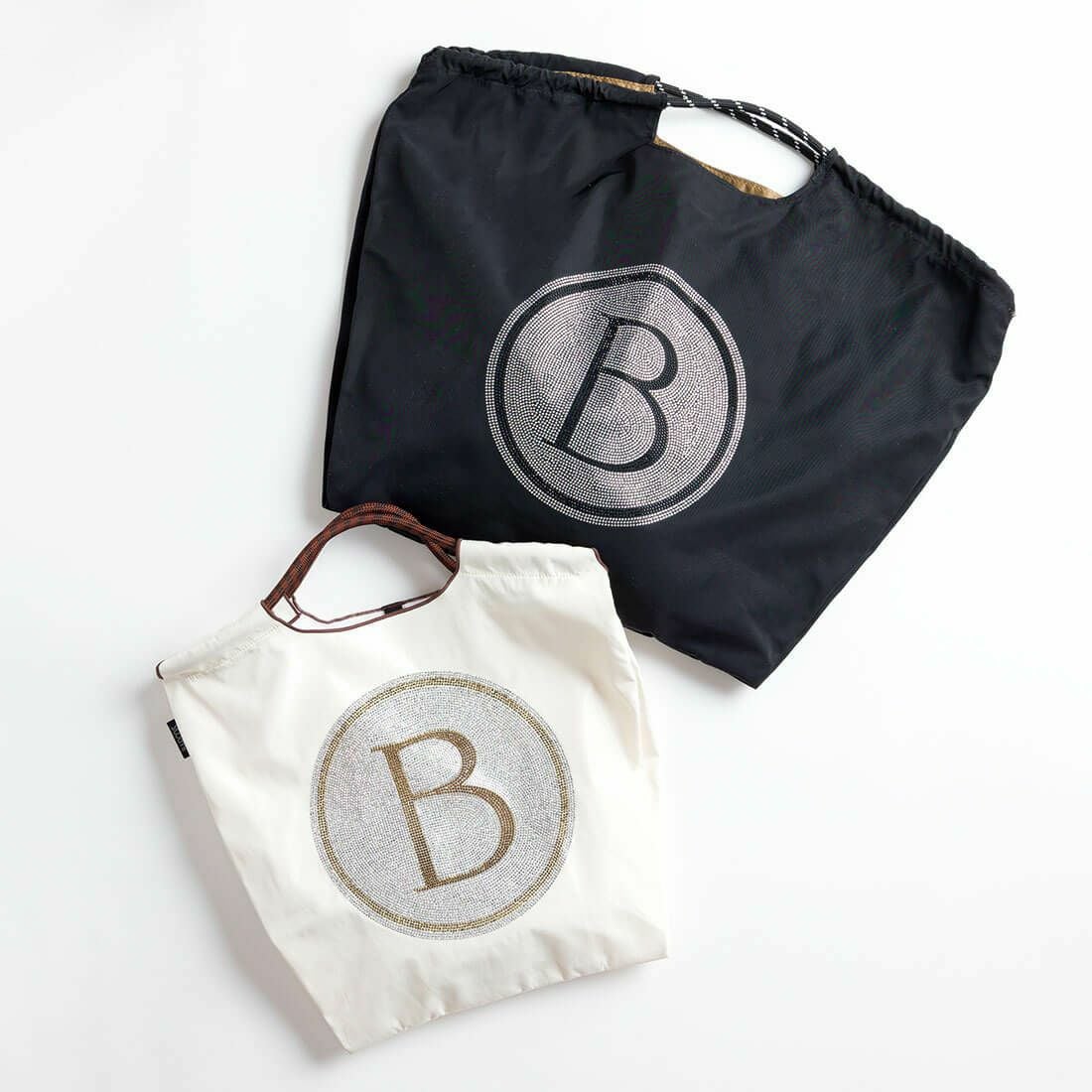Bマーク入りラインストーンバッグ（ミディアムサイズ）