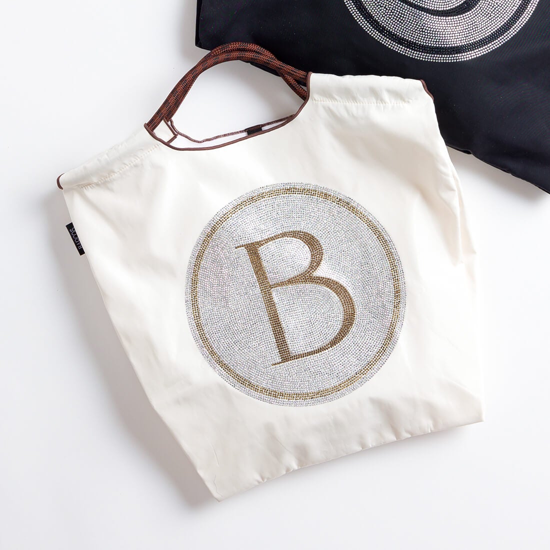 Bマーク入りラインストーンバッグ（ミディアムサイズ）