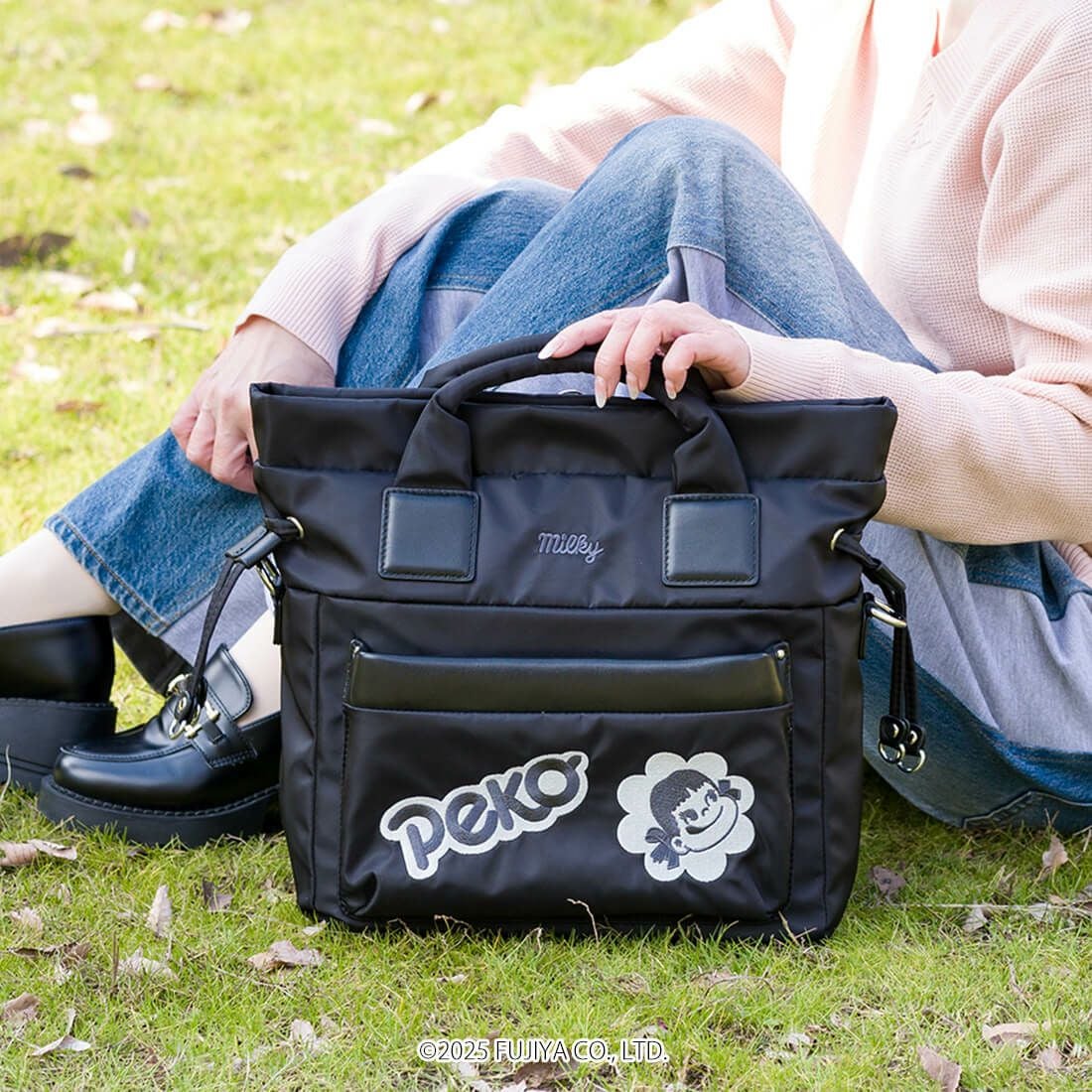 ペコちゃんコラボ3wayナイロンバッグ＜ミルキープリモ＞ | バルコス