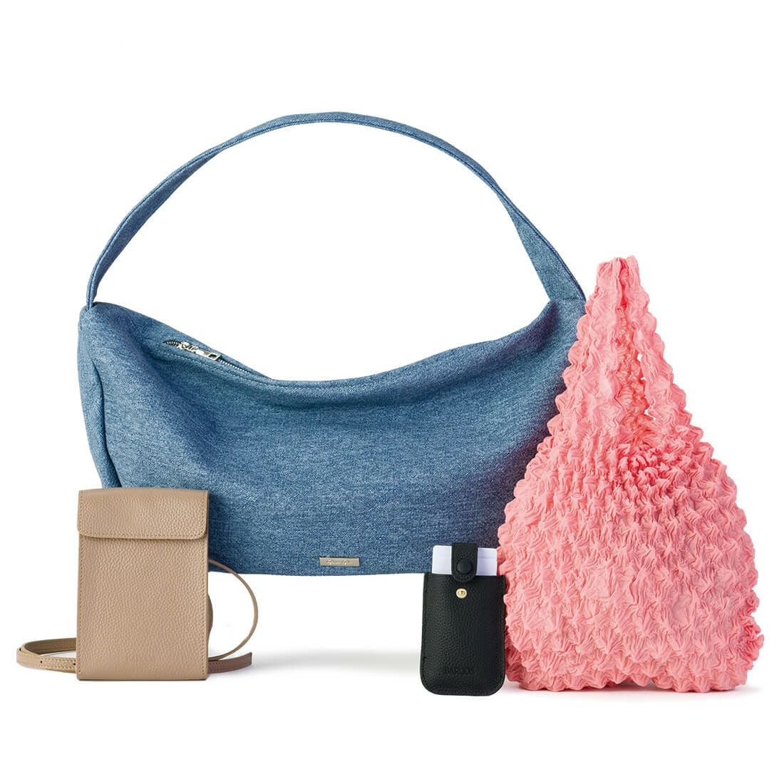 ラウンドショルダーバッグ＜プレミアム4点セット＞