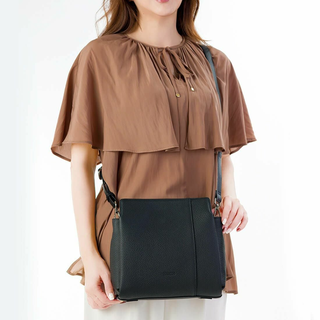 2wayレザーハンドバッグ