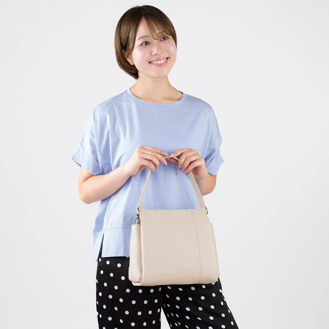 2wayレザーハンドバッグ