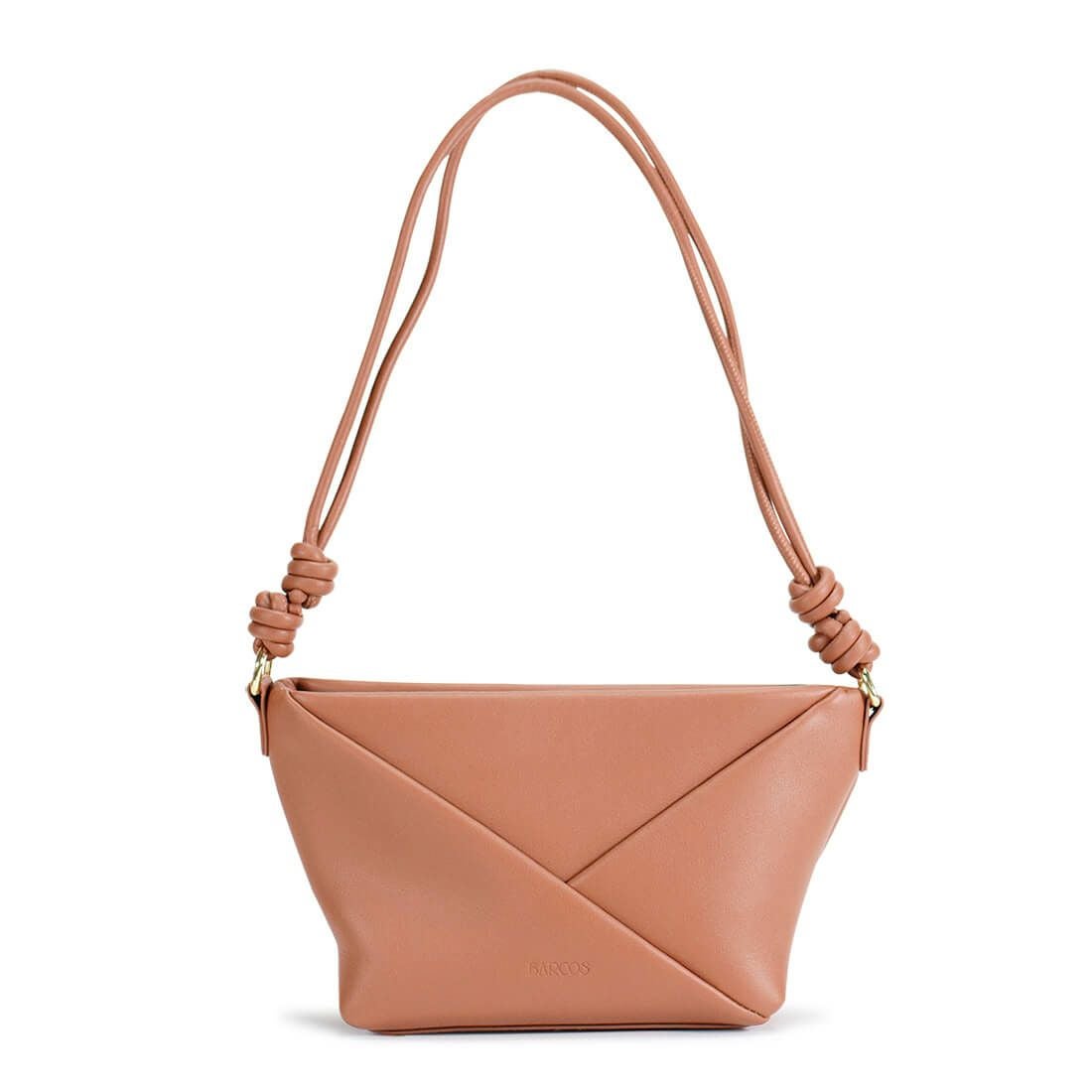 シュリンクレザーノットデザインショルダーバッグ