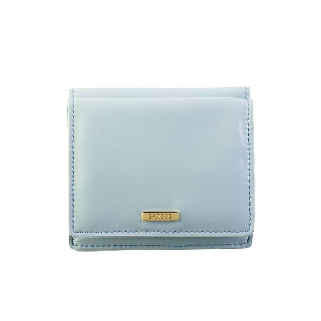 パテントレザー折財布