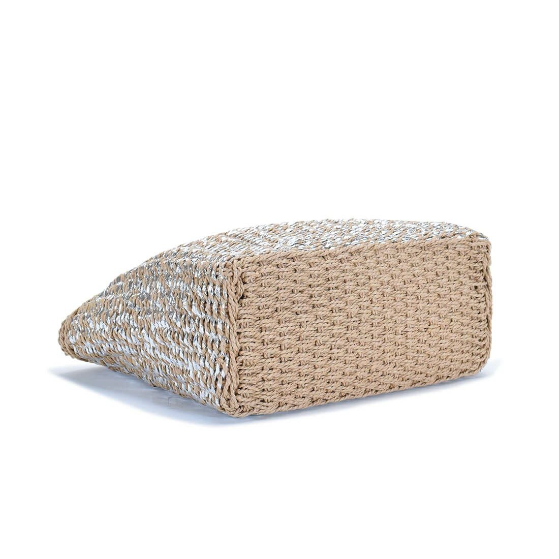 メタリックかごバッグ