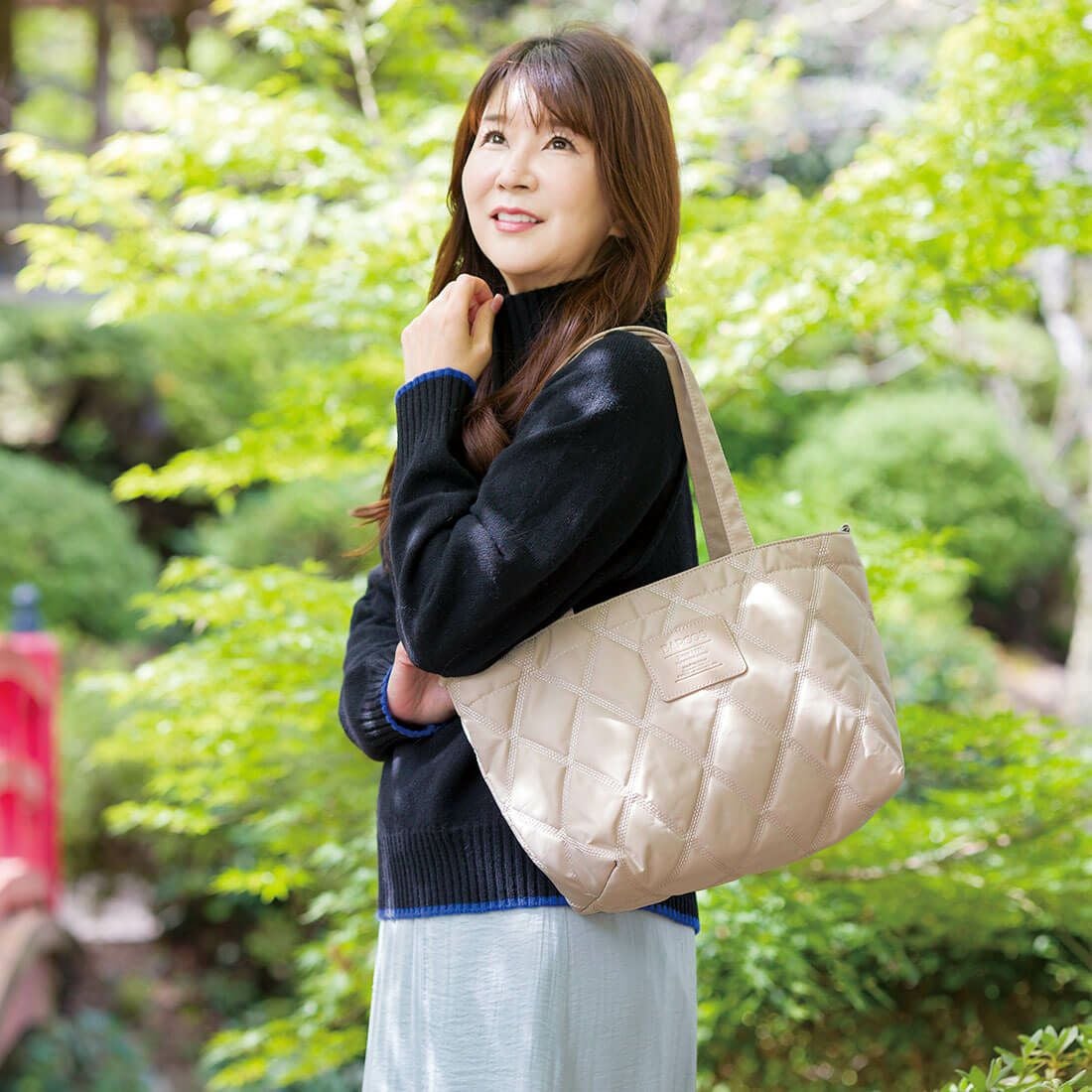 2wayキルティング軽量トート