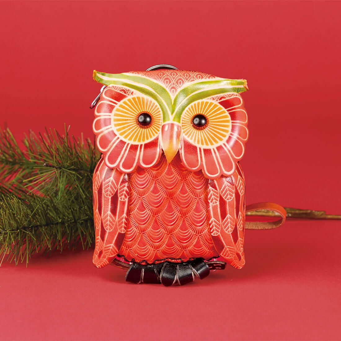 フクロウモチーフポーチ（ラージサイズ）