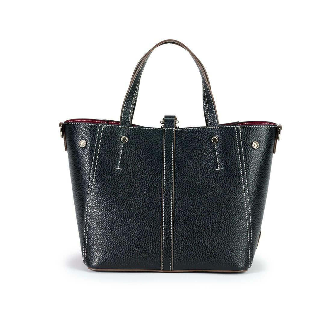 シュリンクレザー2way変形ハンドバッグ