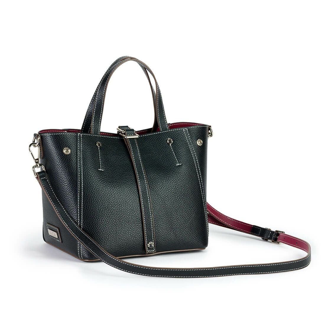 シュリンクレザー2way変形ハンドバッグ