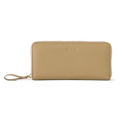 シュリンクレザーバイカラーラウンド型財布