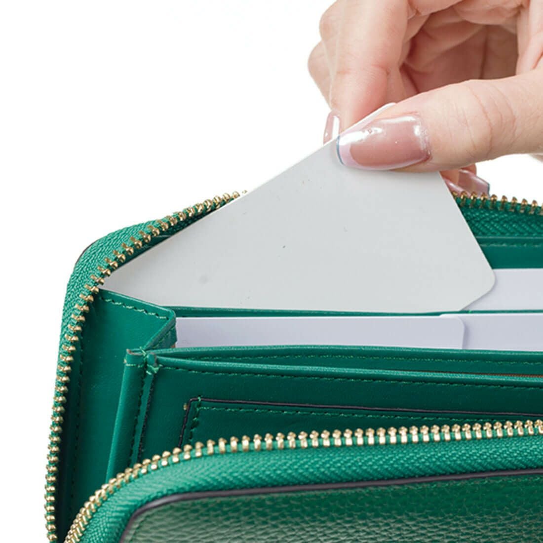 シュリンクレザーJ字型ウォレット＜ナビオ＞＆リトルノセット