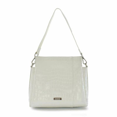 【アウトレット】シャイニングレザークロコダイル型押し2wayショルダー