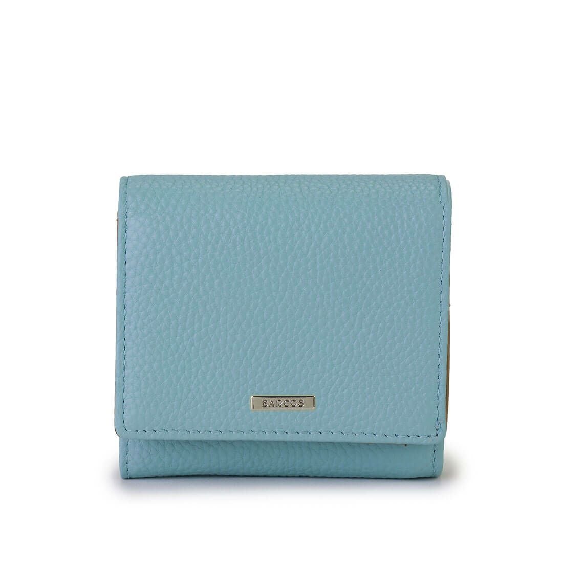 シュリンクレザーバイカラー折財布