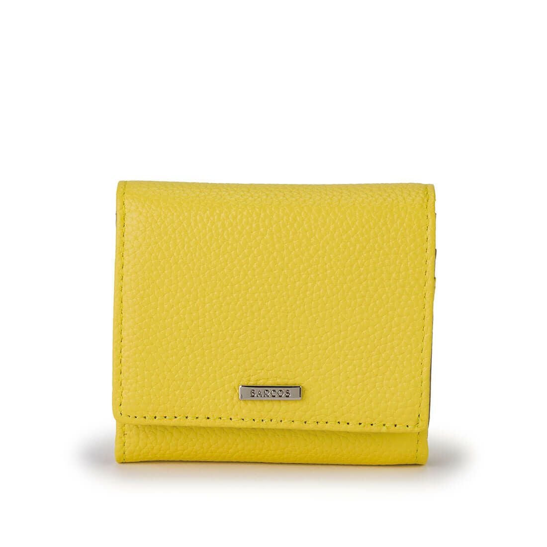 シュリンクレザーバイカラー折財布