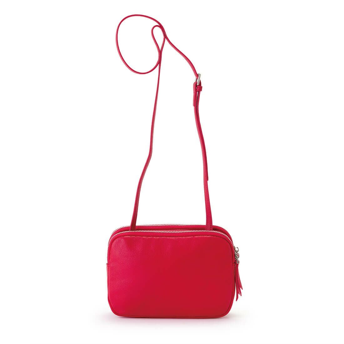 シープレザー2層ポシェット