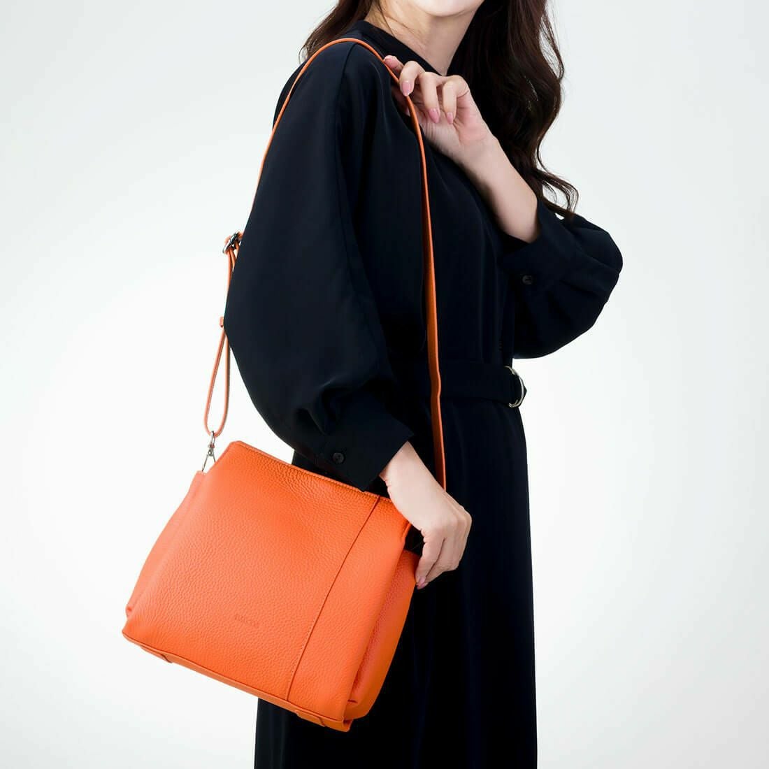 【アウトレット】2wayレザーハンドバッグ