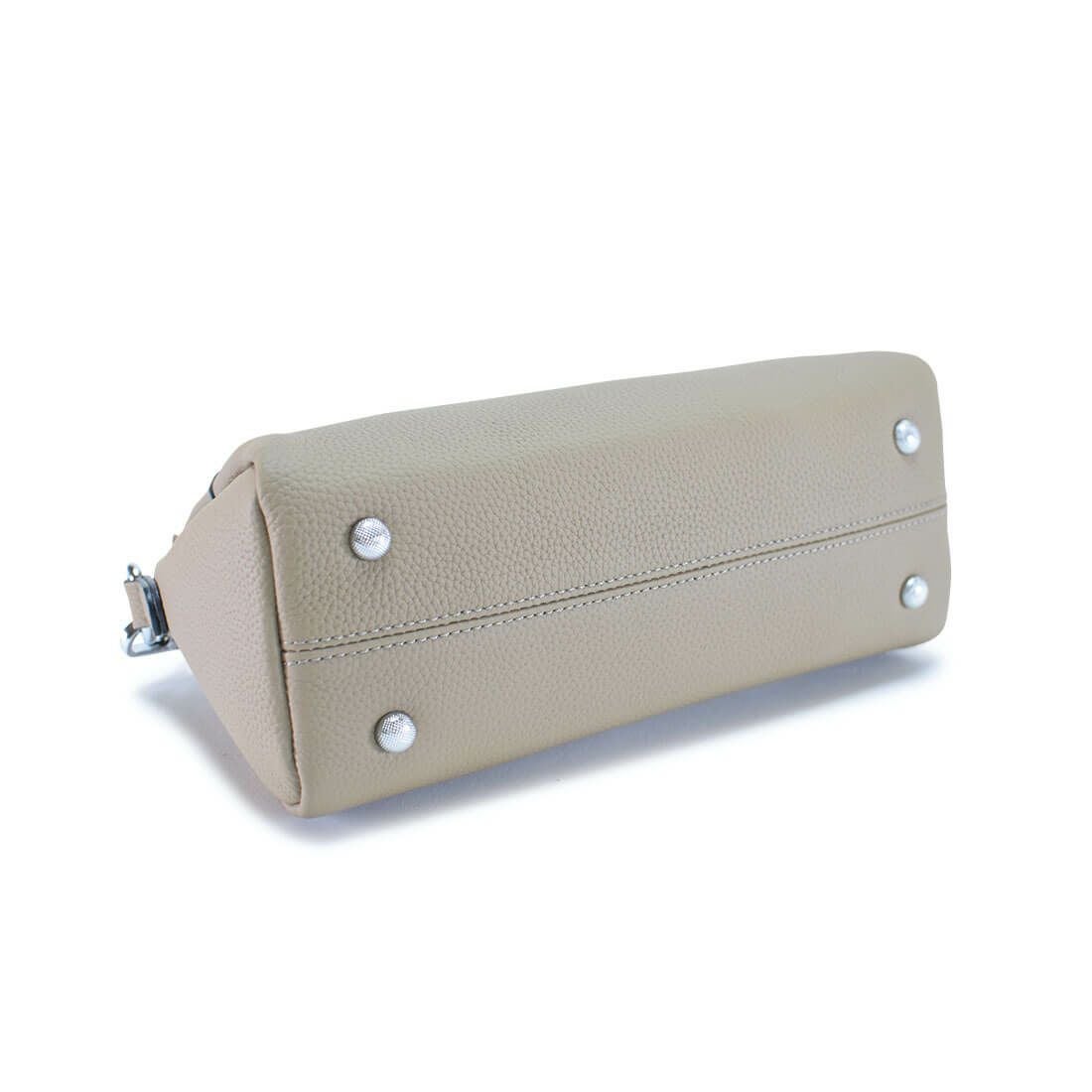 シュリンクレザーロゴデザインショルダーバッグ