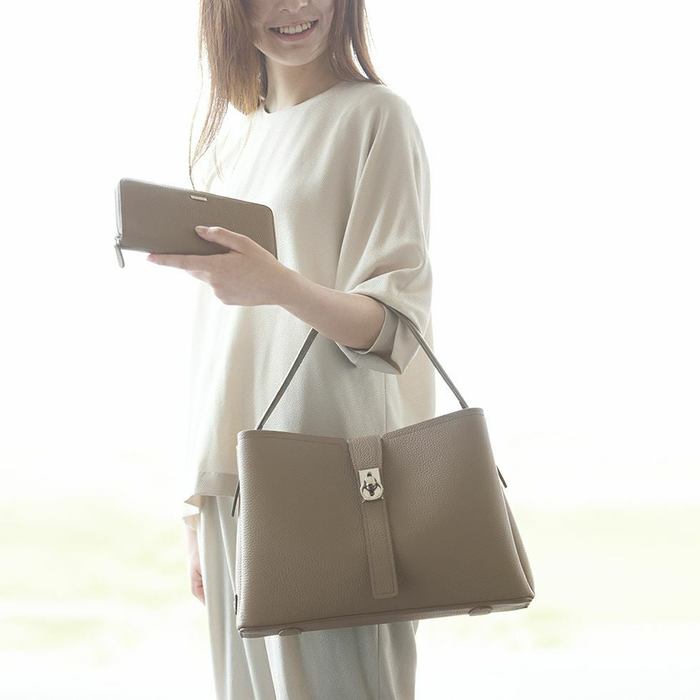 【アウトレット】シュリンクレザー2wayショルダーバッグ セリーナ