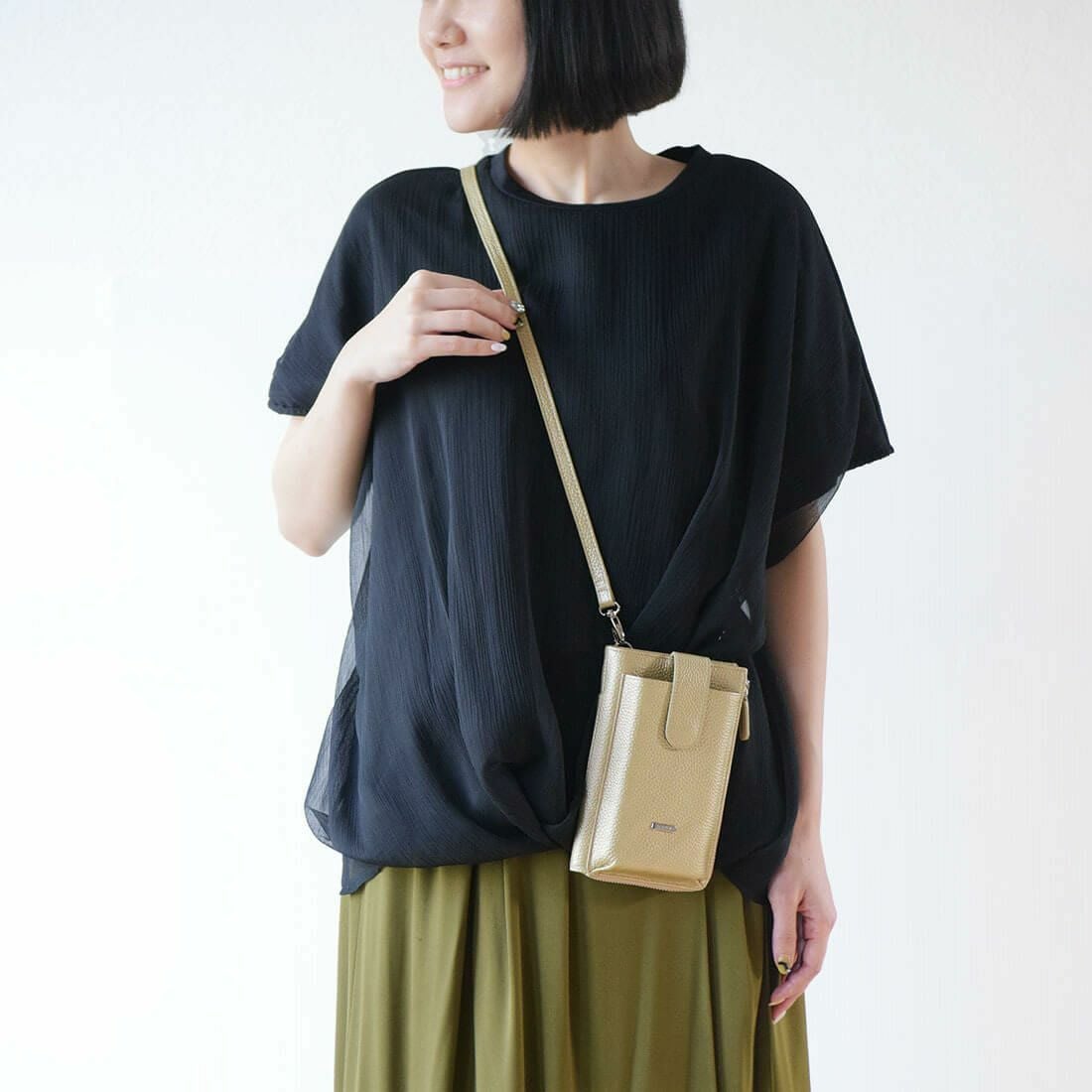 【アウトレット】オールウェイズレザーポシェット＜ピッコラ＞