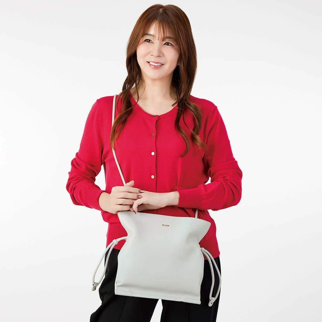 【アウトレット】レザー巾着バッグ