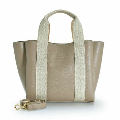 【アウトレット】ラメテープデザイン3層ハンドバッグ