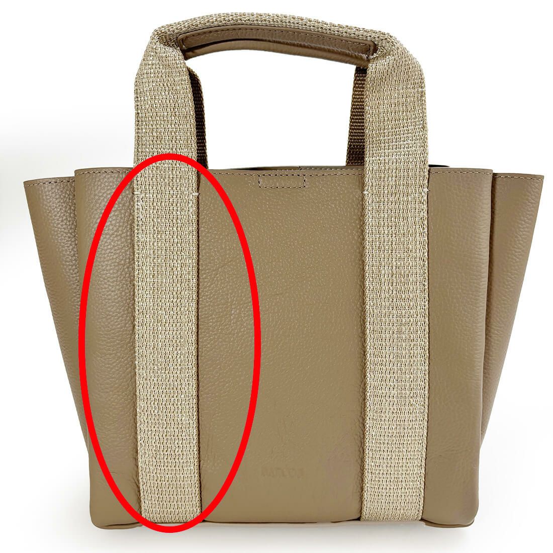 【アウトレット】ラメテープデザイン3層ハンドバッグ