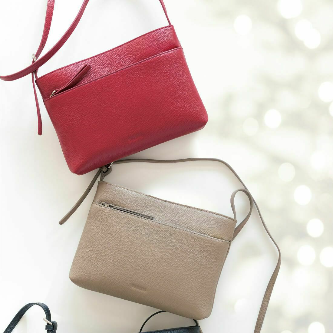 【アウトレット】シュリンクレザーポシェット