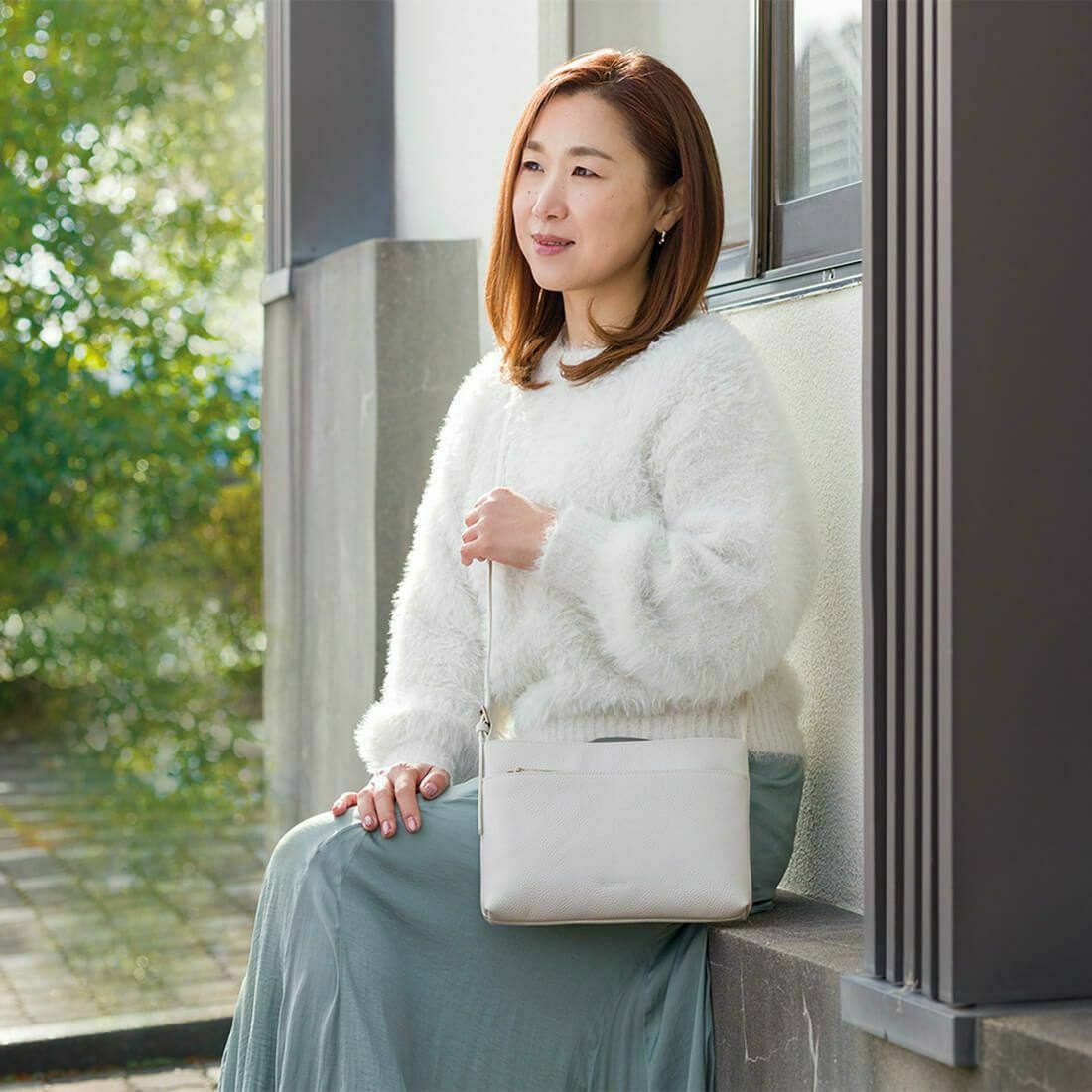 【アウトレット】シュリンクレザーポシェット