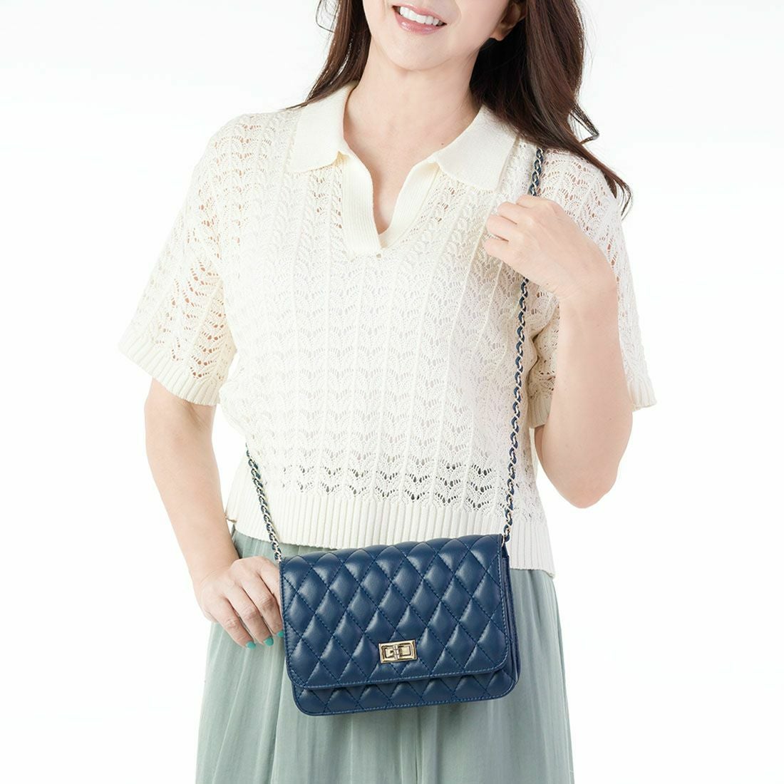 【アウトレット】キルティングチェーンショルダーバッグ
