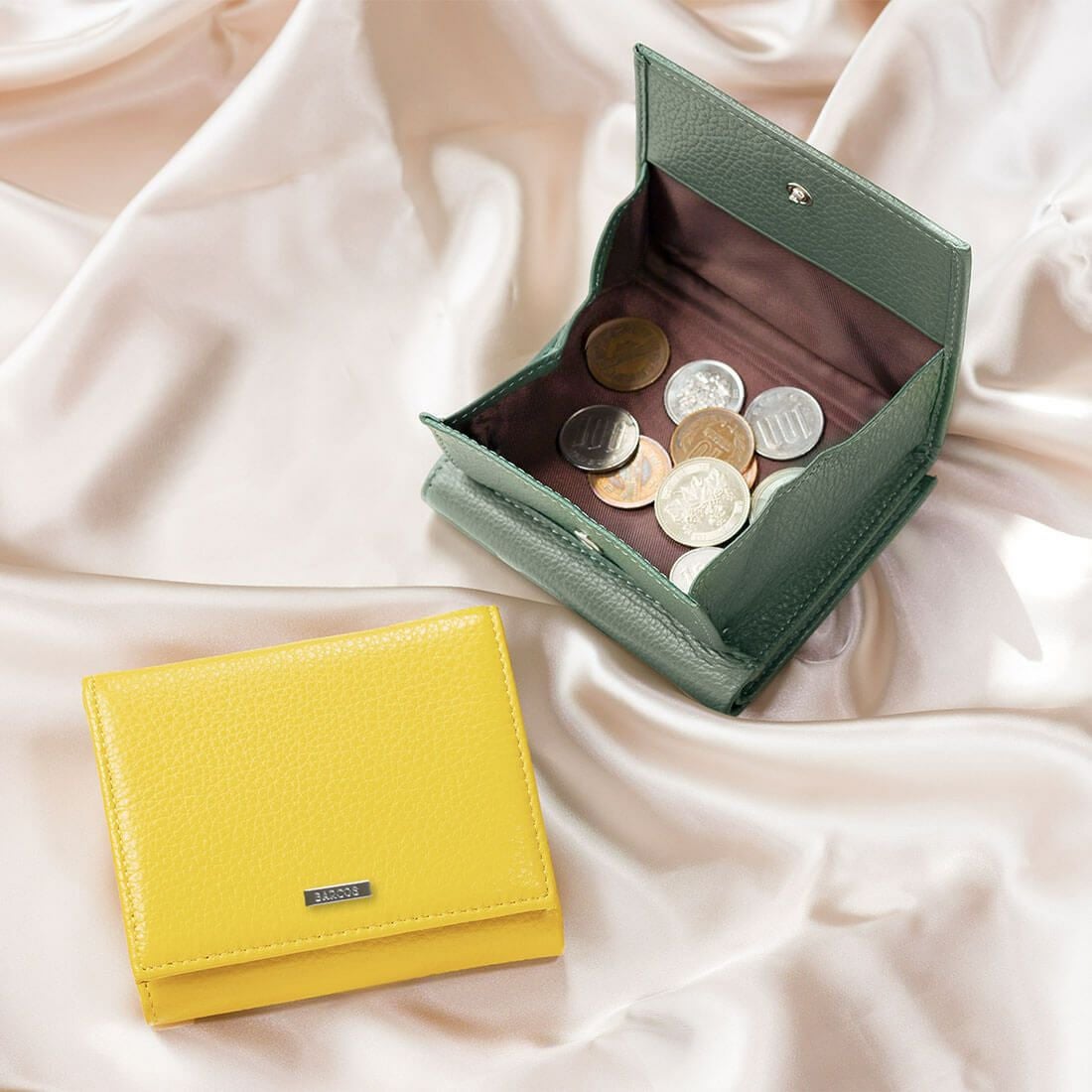 ソフトレザー2つ折財布