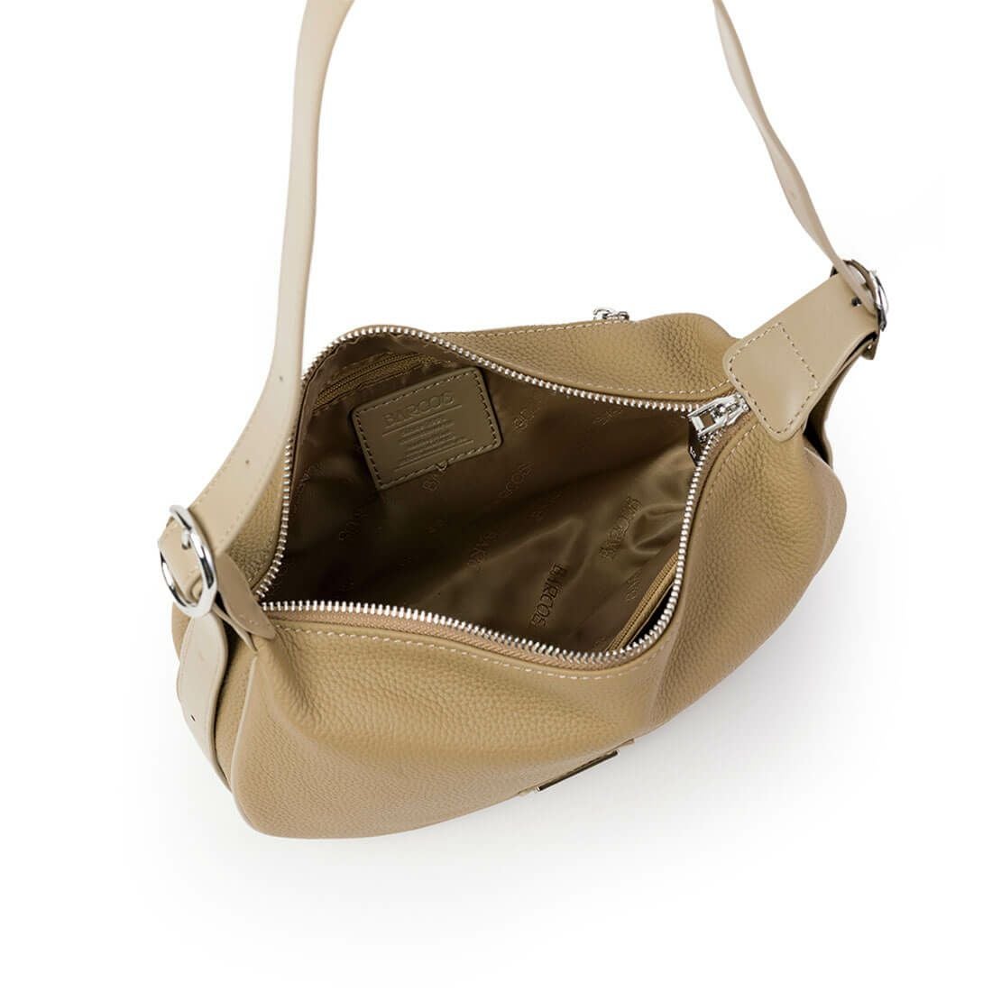 機能性シュリンクレザーショルダーバッグ