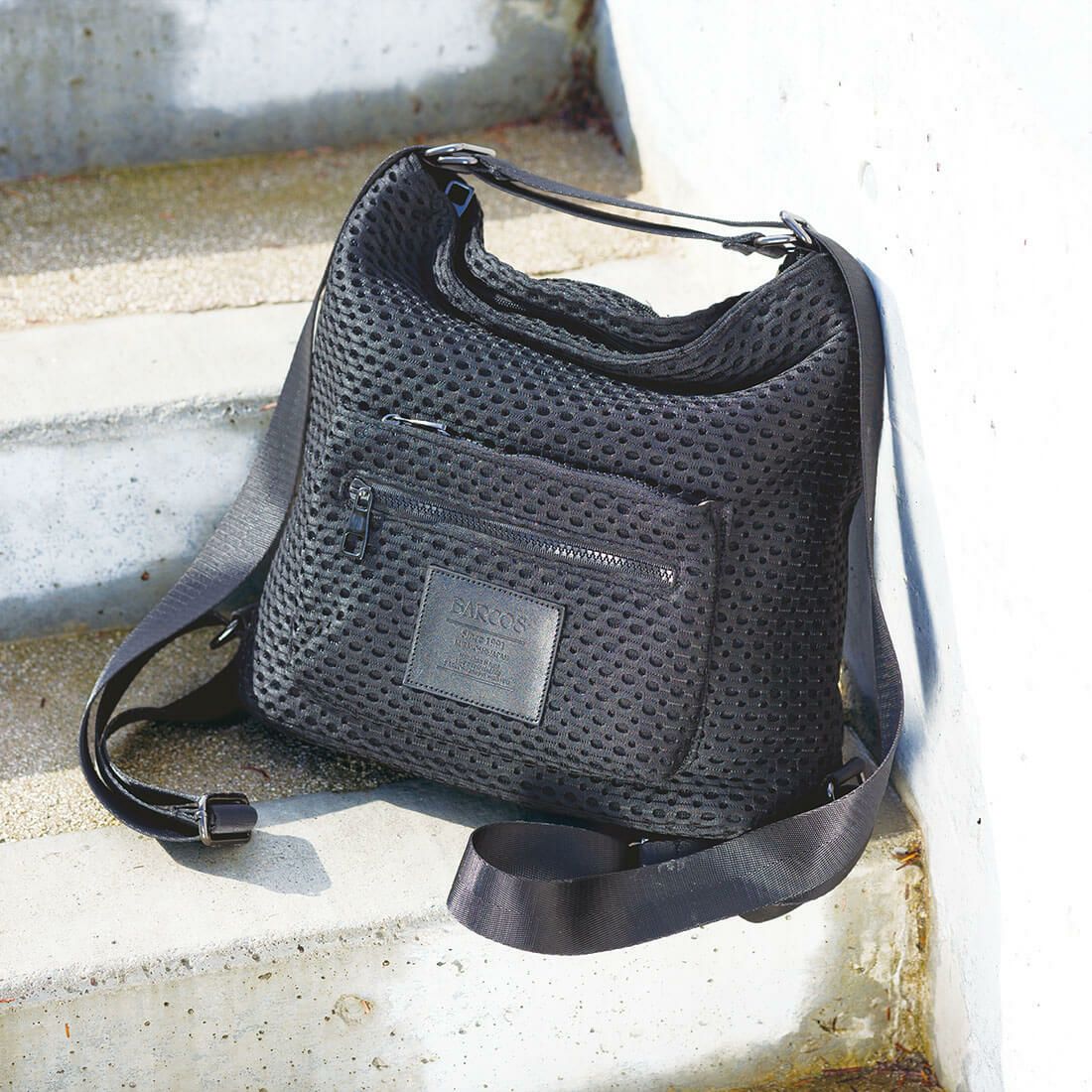 メッシュ風2way変形リュック