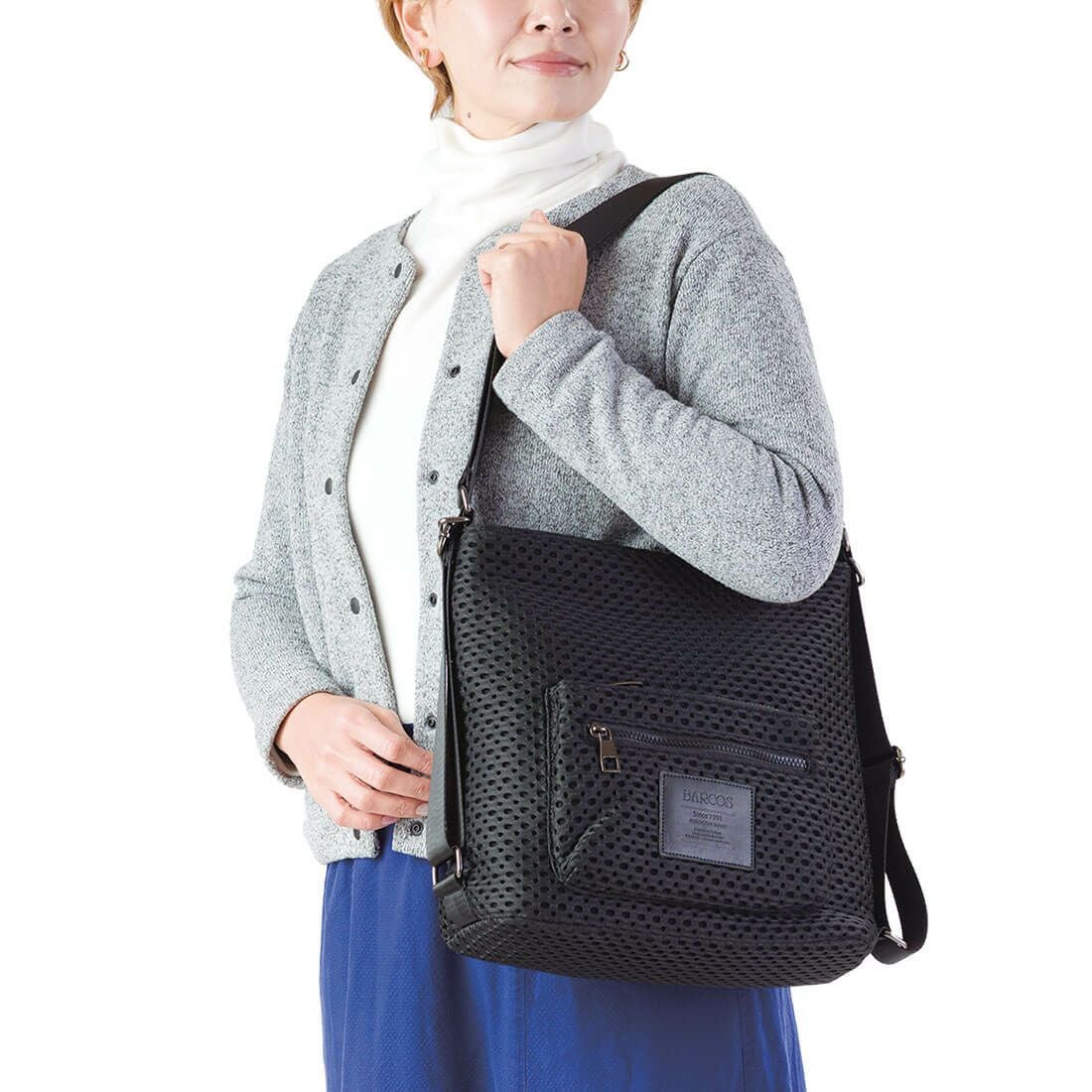 メッシュ風2way変形リュック