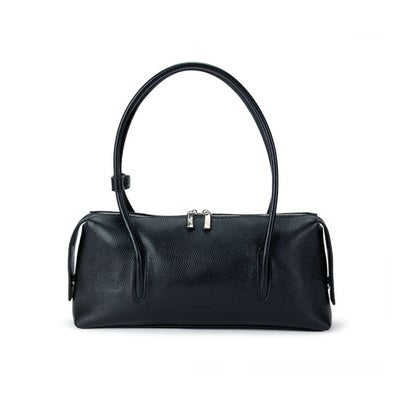 シュリンクレザー横長バッグ