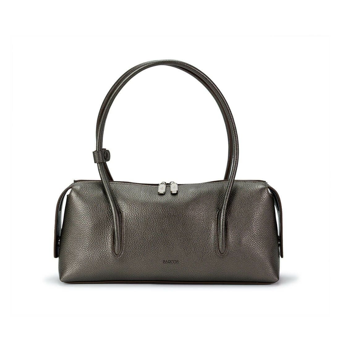 シュリンクレザー横長バッグ