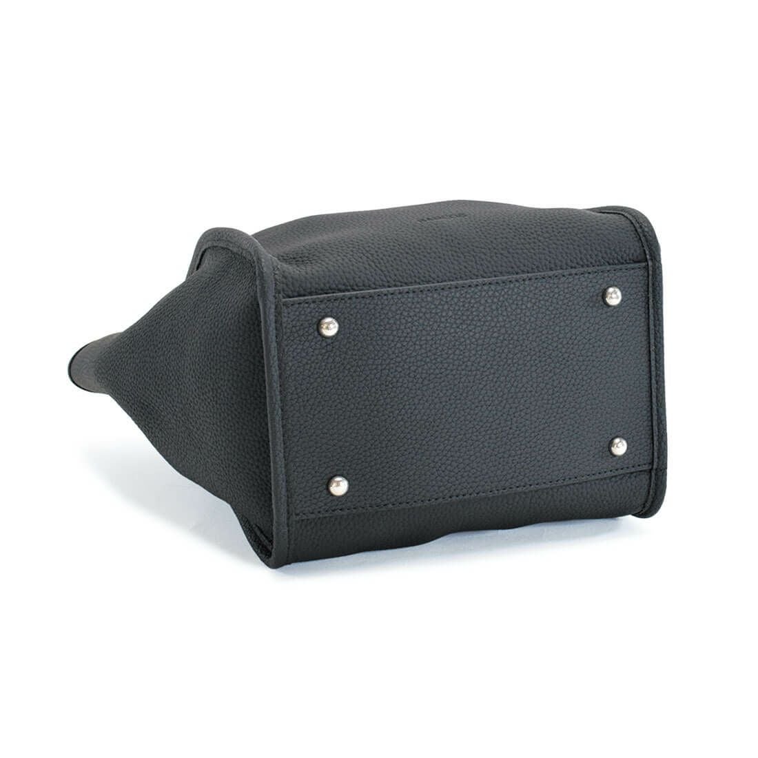 ポーチ付きノットモチーフレザートートバッグ