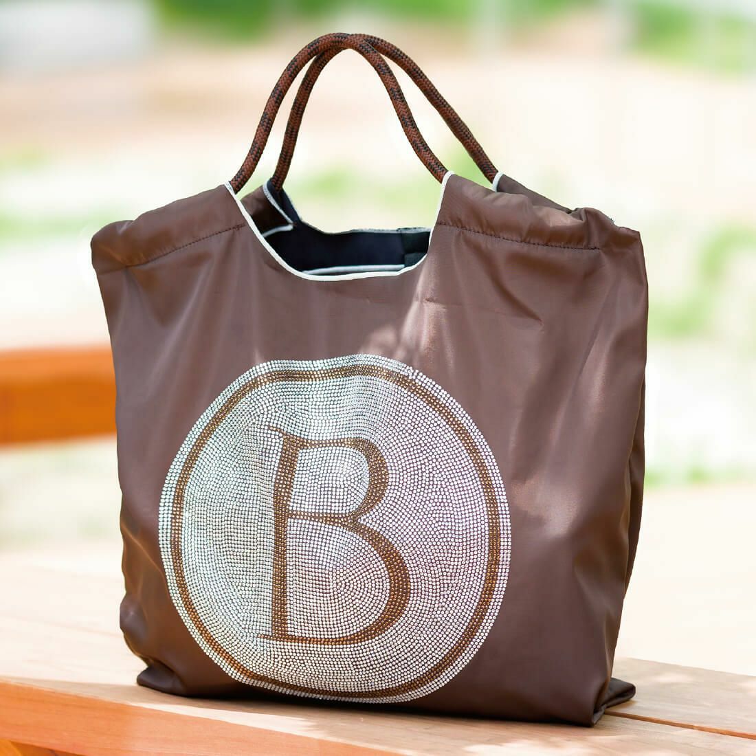 【アウトレット】Bマーク入りラインストーンバッグ（ミディアムサイズ）