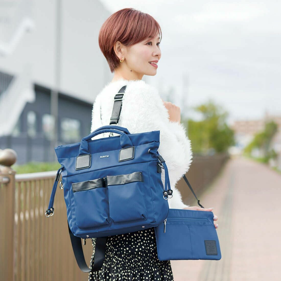 【アウトレット】3wayナイロンリュック＜プリモ＞