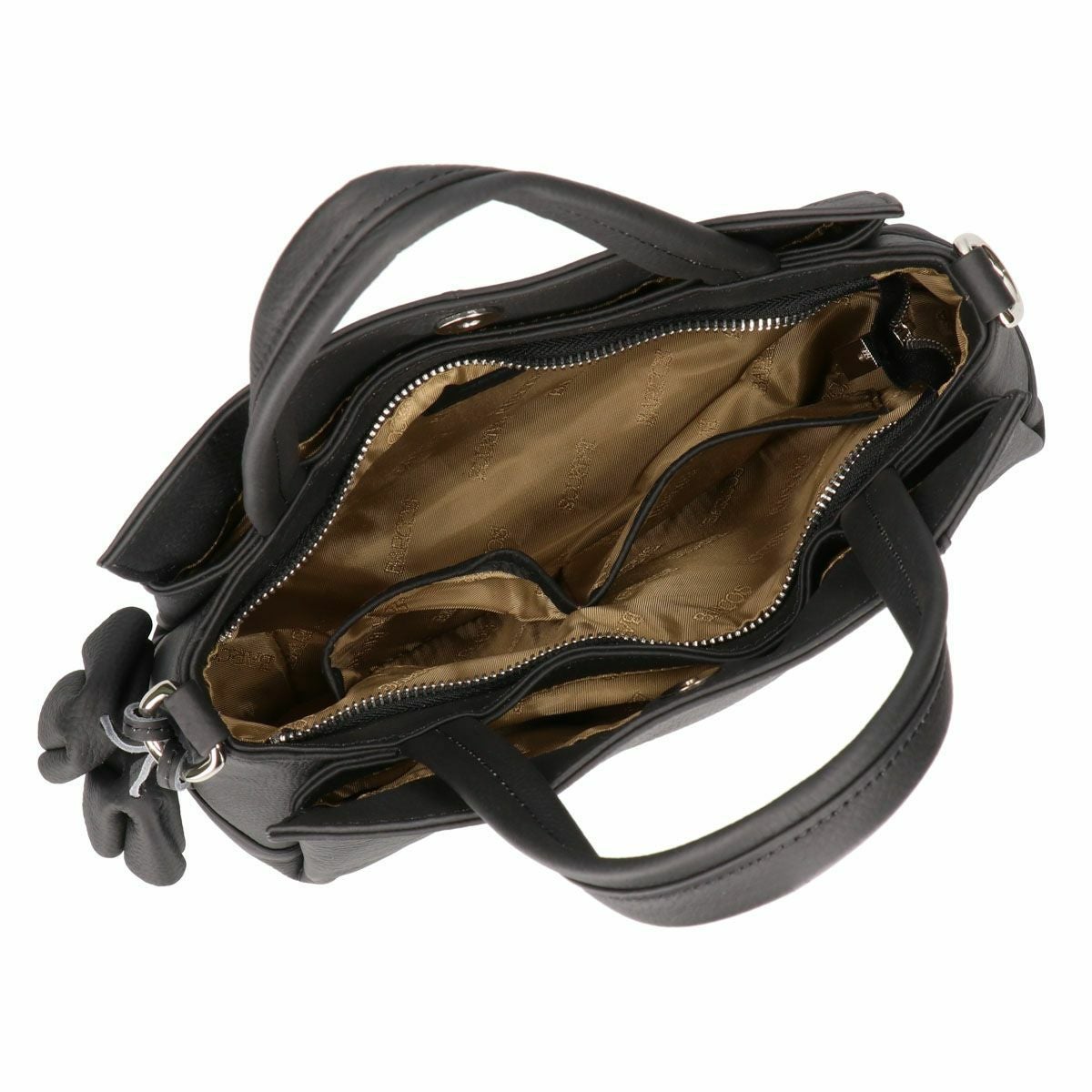 【アウトレット】チャーム付き2wayレザーハンドバッグ＜ルル＞