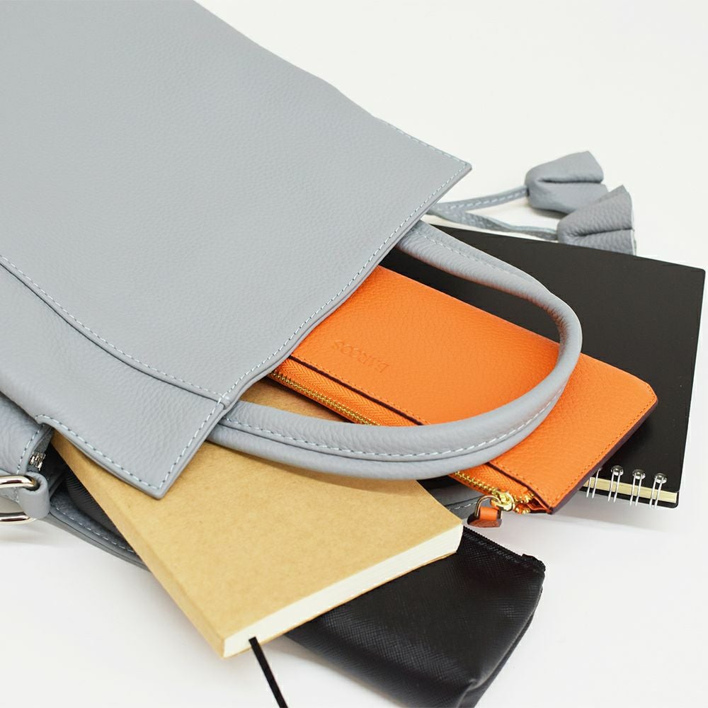 【アウトレット】チャーム付き2wayレザーハンドバッグ＜ルル＞