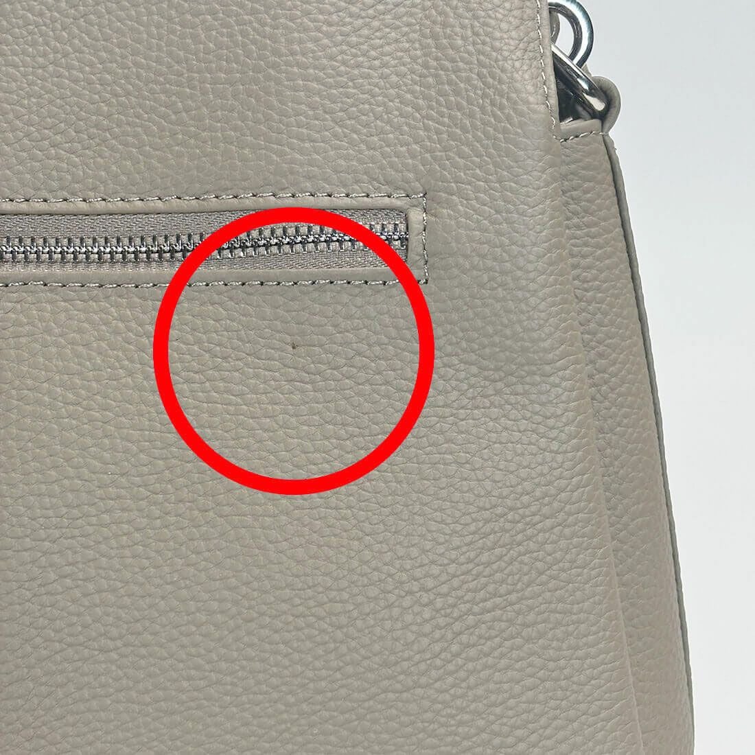 【アウトレット】チャーム付き2wayレザーハンドバッグ＜ルル＞