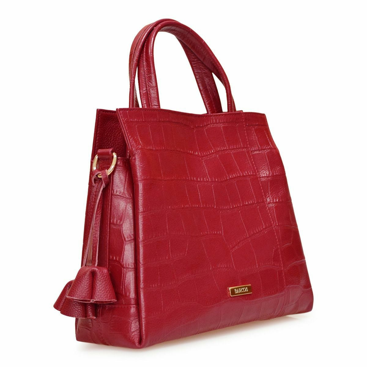 【アウトレット】ハンドバッグ 2way クロコダイル型押し レザー