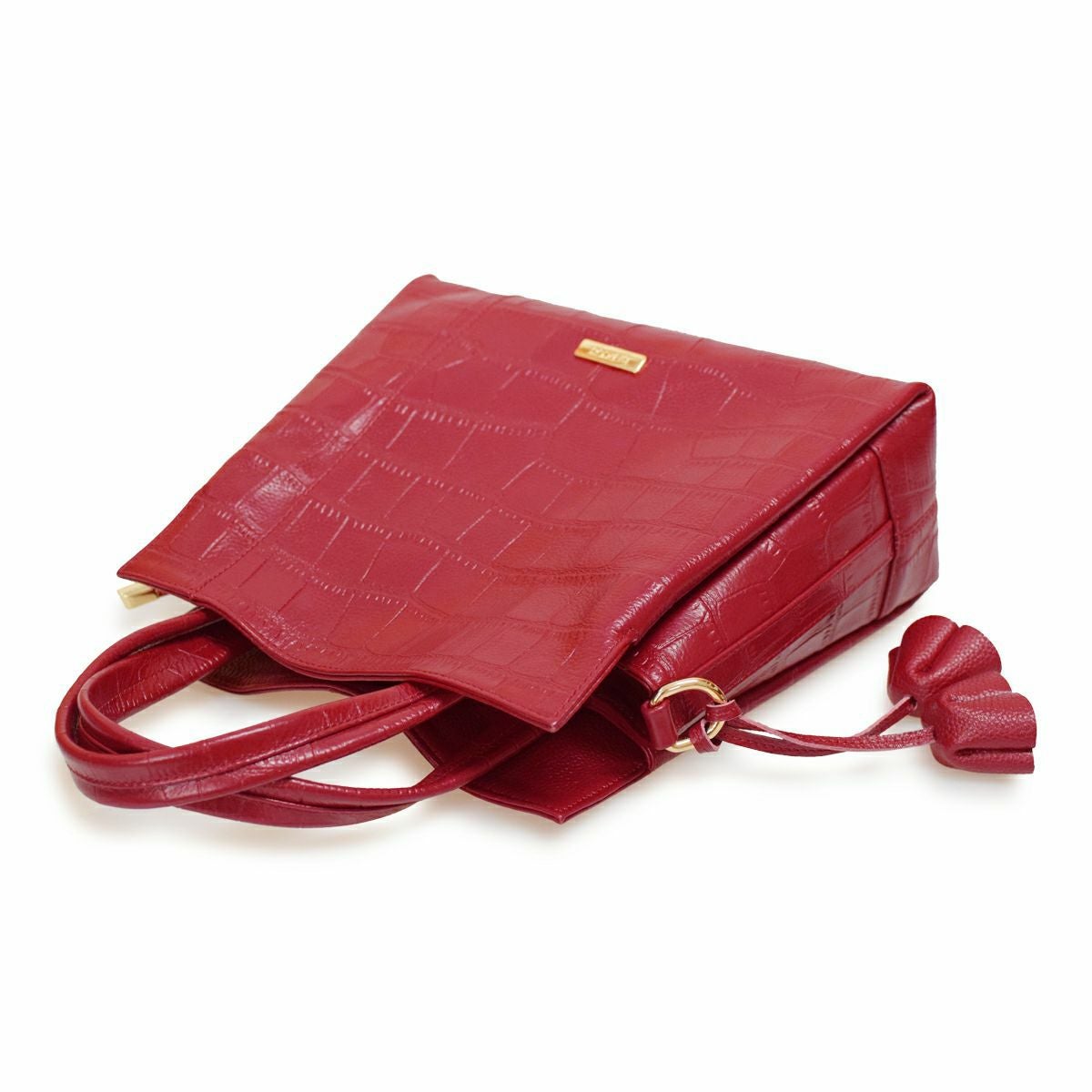 【アウトレット】ハンドバッグ 2way クロコダイル型押し レザー