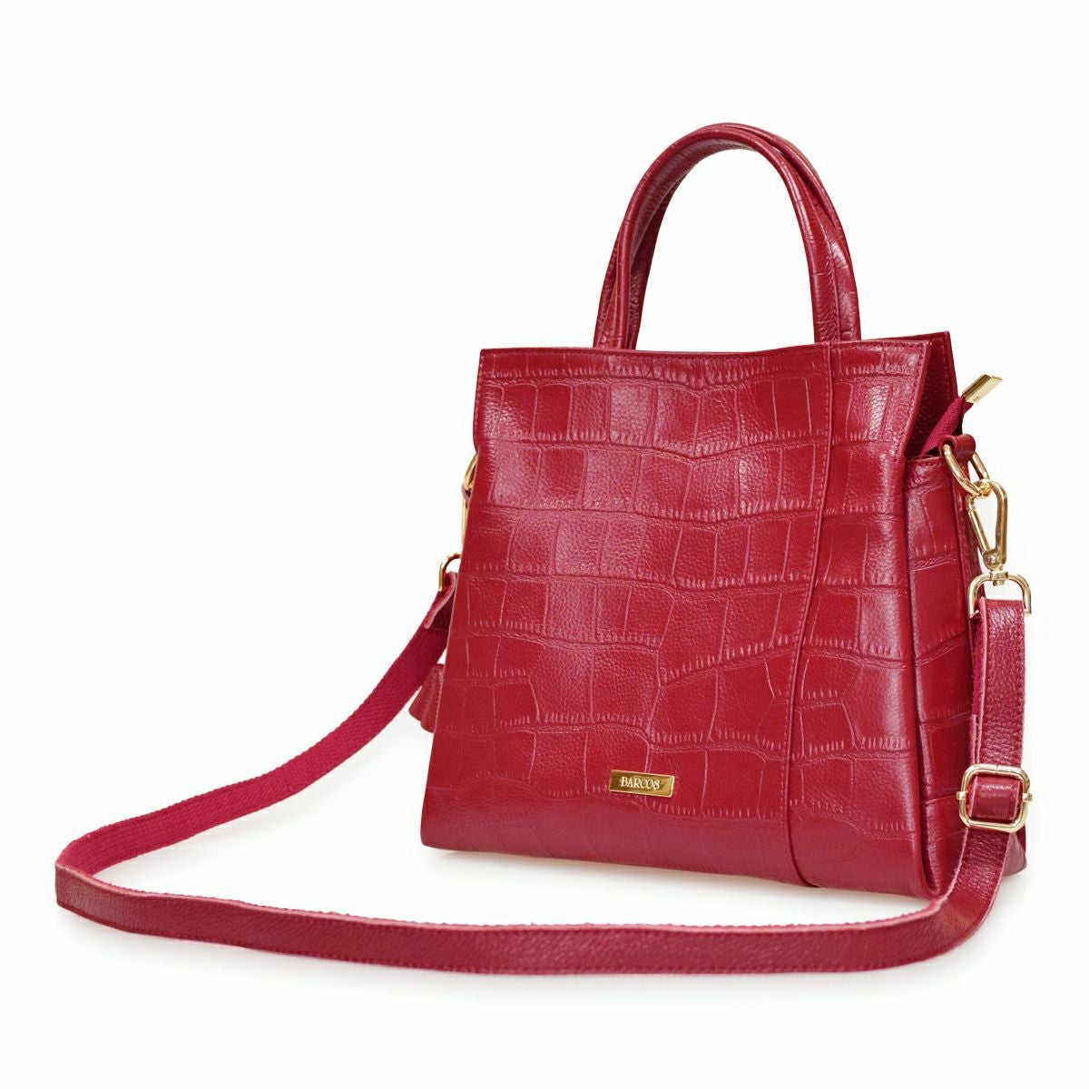 【アウトレット】ハンドバッグ 2way クロコダイル型押し レザー