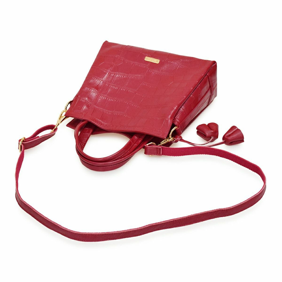 【アウトレット】ハンドバッグ 2way クロコダイル型押し レザー