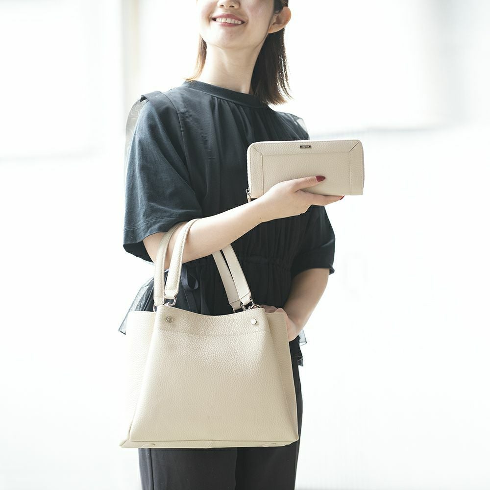 【アウトレット】シュリンクレザー3wayハンドバッグ＜アリス＞