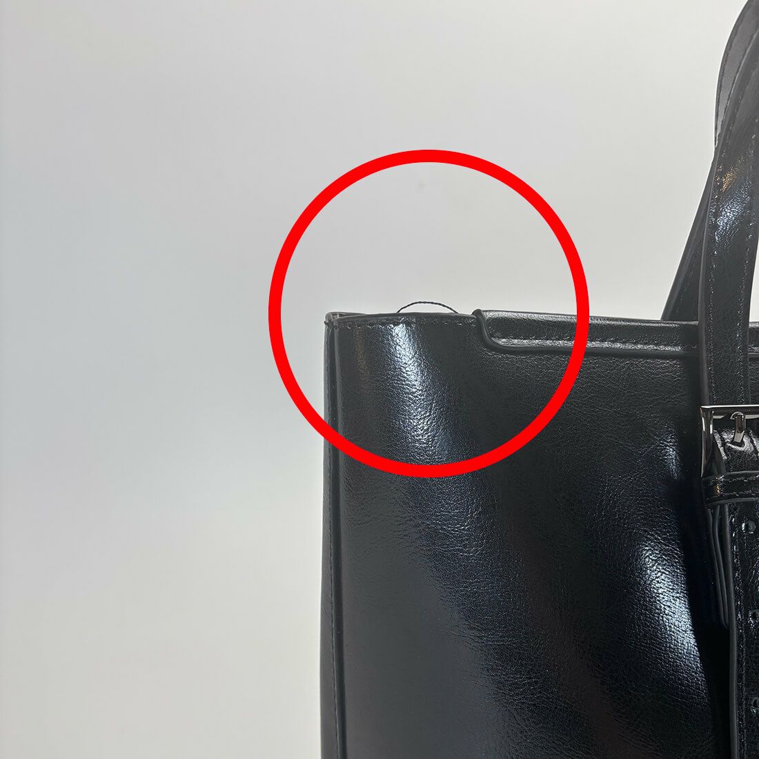 【アウトレット】シャイニング レザー トートバッグ