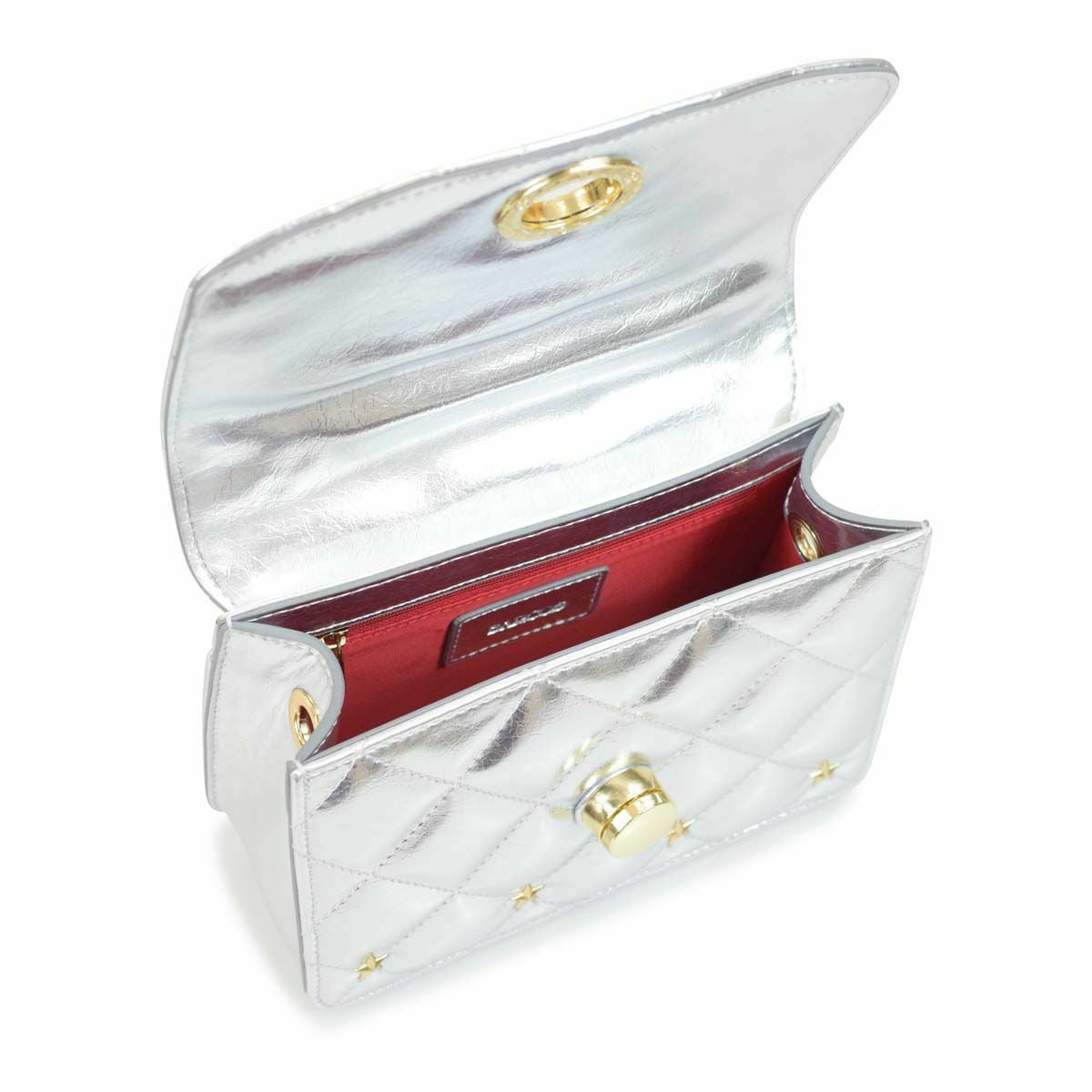 【アウトレット】スタッズ付きキルティングショルダーバッグ